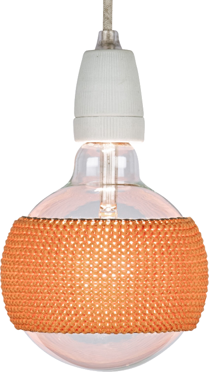 LampSleeve Cognac Brown – aan