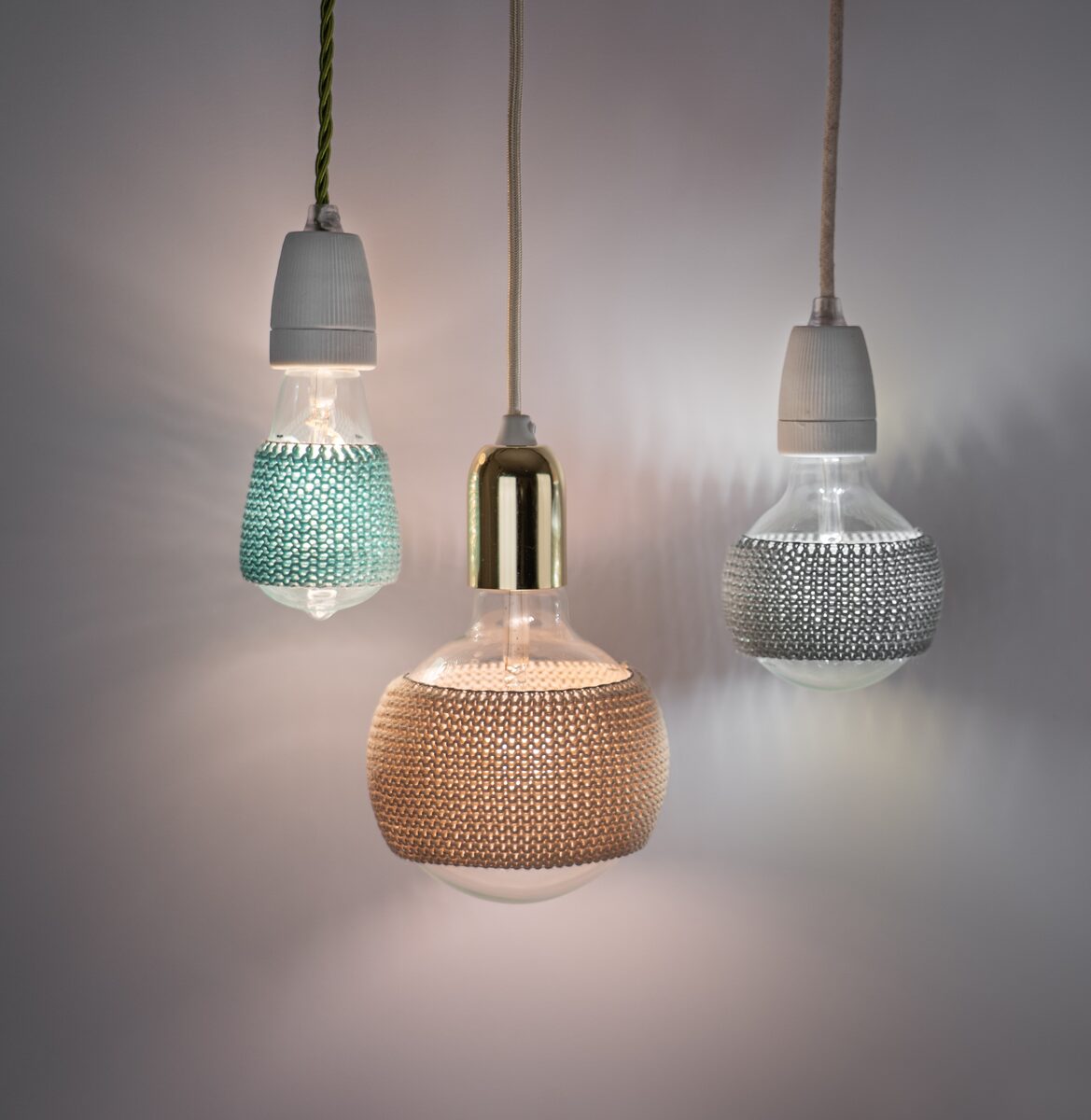 Drie LampSleeves in verschillende kleuren en maten